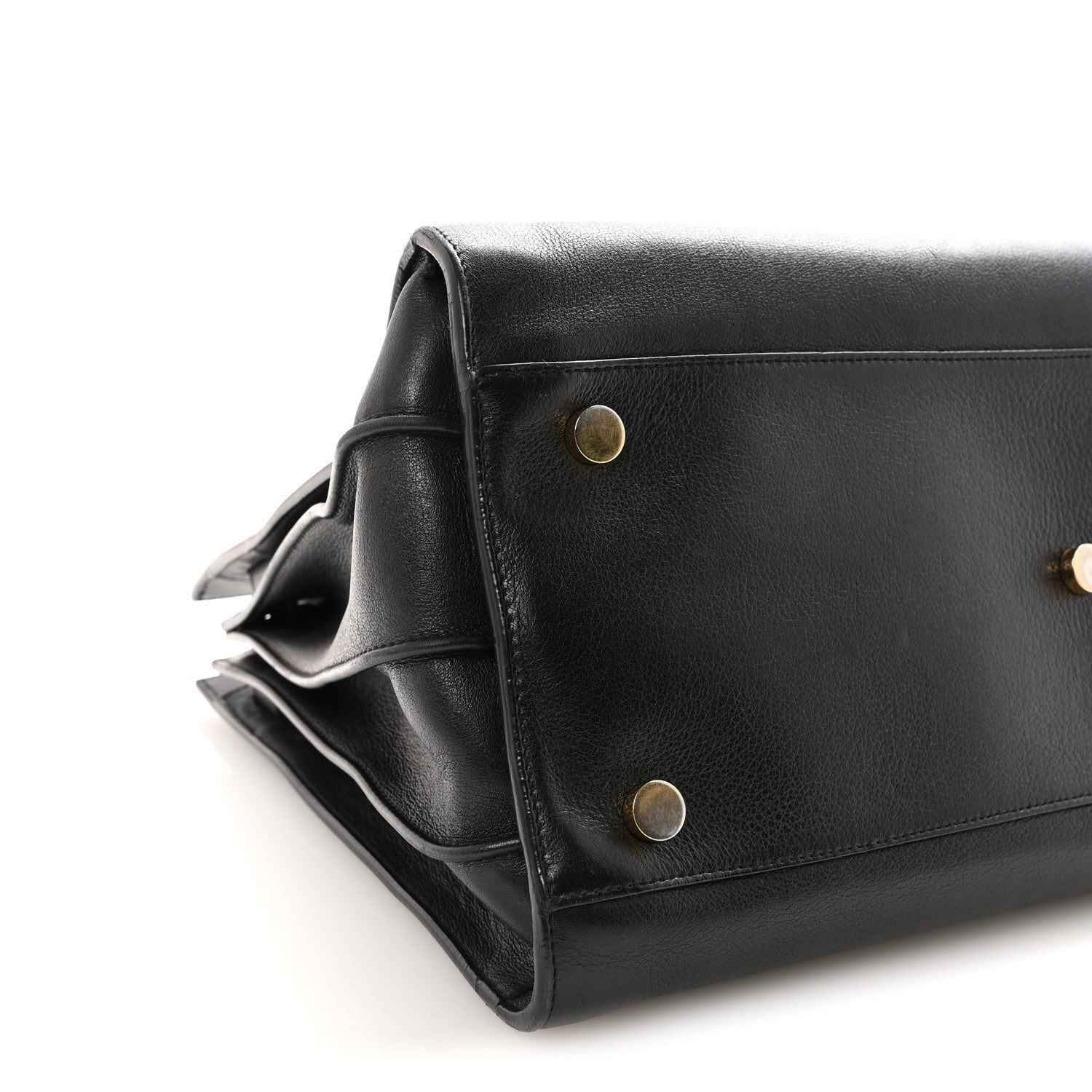 Calfskin Small Sac De Jour Black
