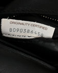 Lambskin Maxi Intreccio Padded Chain Cassette Crossbody Bag Black