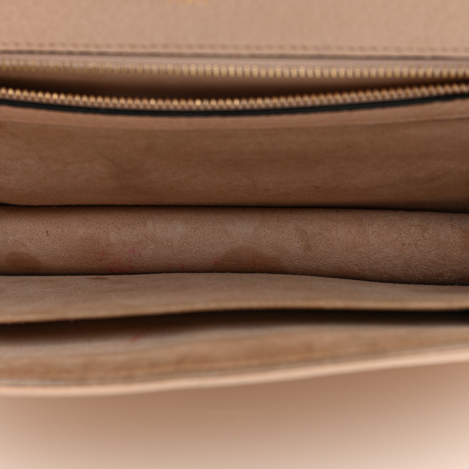Grained Calfskin Medium D1ORama Flap Bag Nude