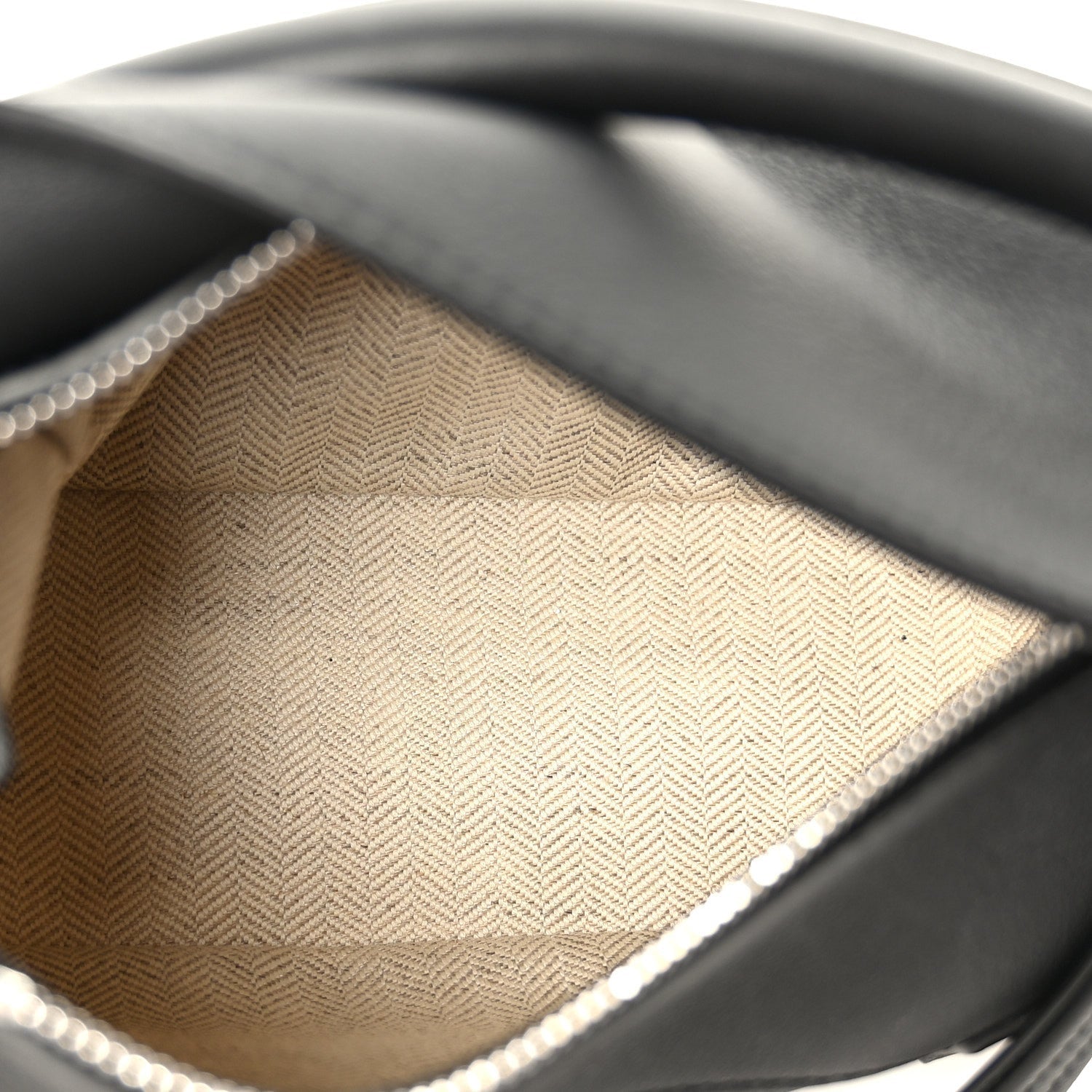 Calfskin Mini Puzzle Edge Bag Black