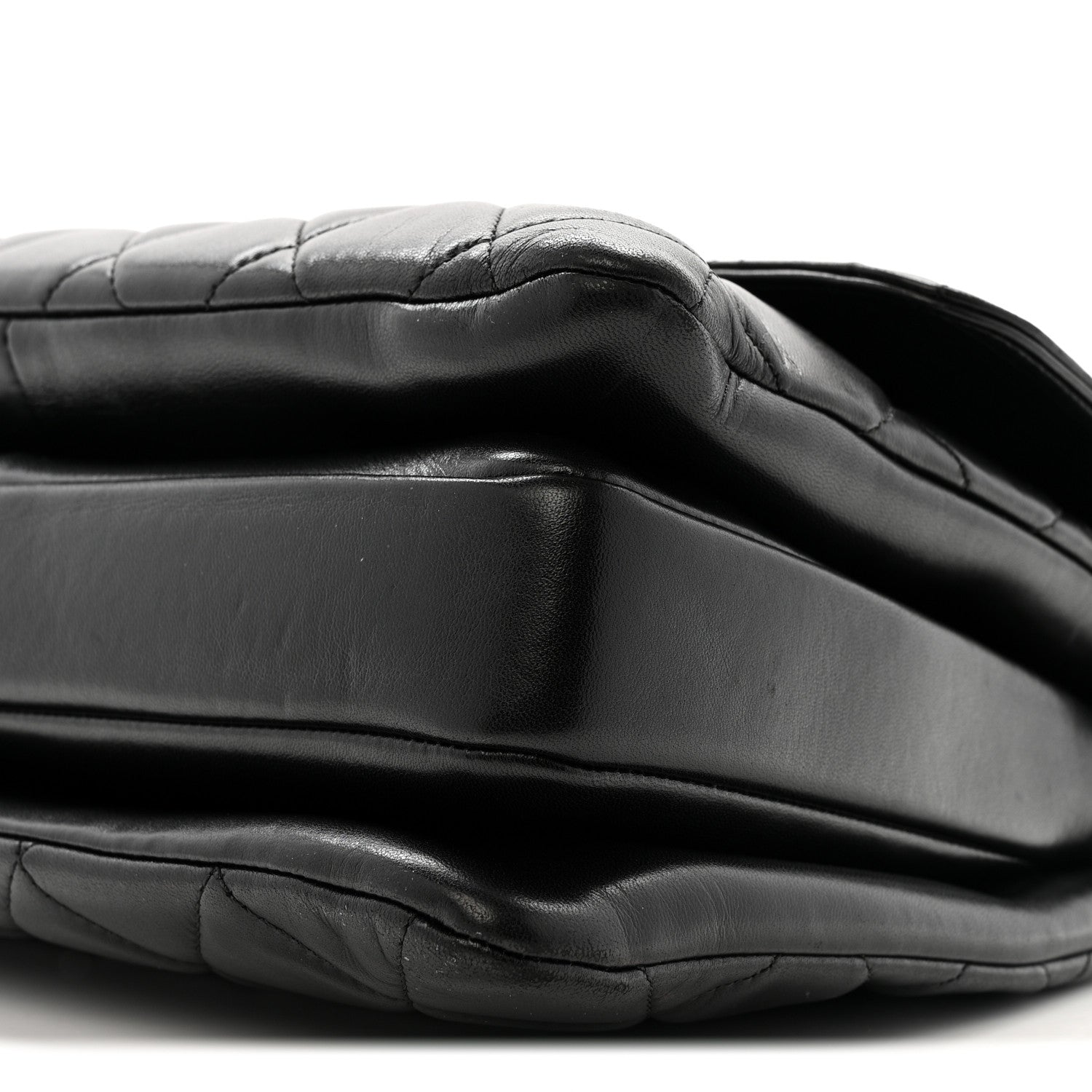 Lambskin Quilted Medium Trendy CC Flap Dual Handle Bag Black