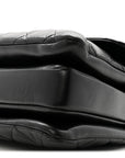 Lambskin Quilted Medium Trendy CC Flap Dual Handle Bag Black