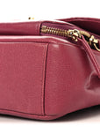 Caviar Quilted Medium Business Affinity Flap Pink