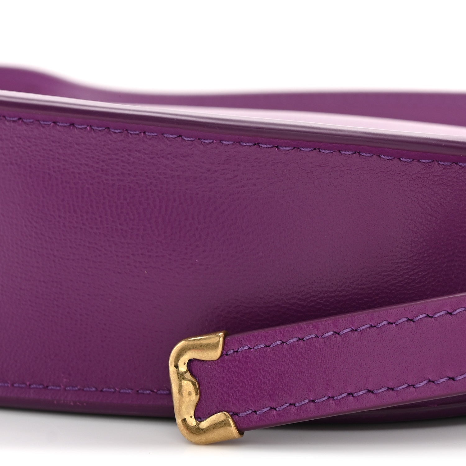 Calfskin Mini Shield Sling Bag Thistle