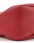 Pebbled Calfskin Small Soho Disco Bag Vibrant Red