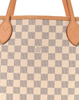Damier Azur Neo Neverfull MM Rose Ballerine