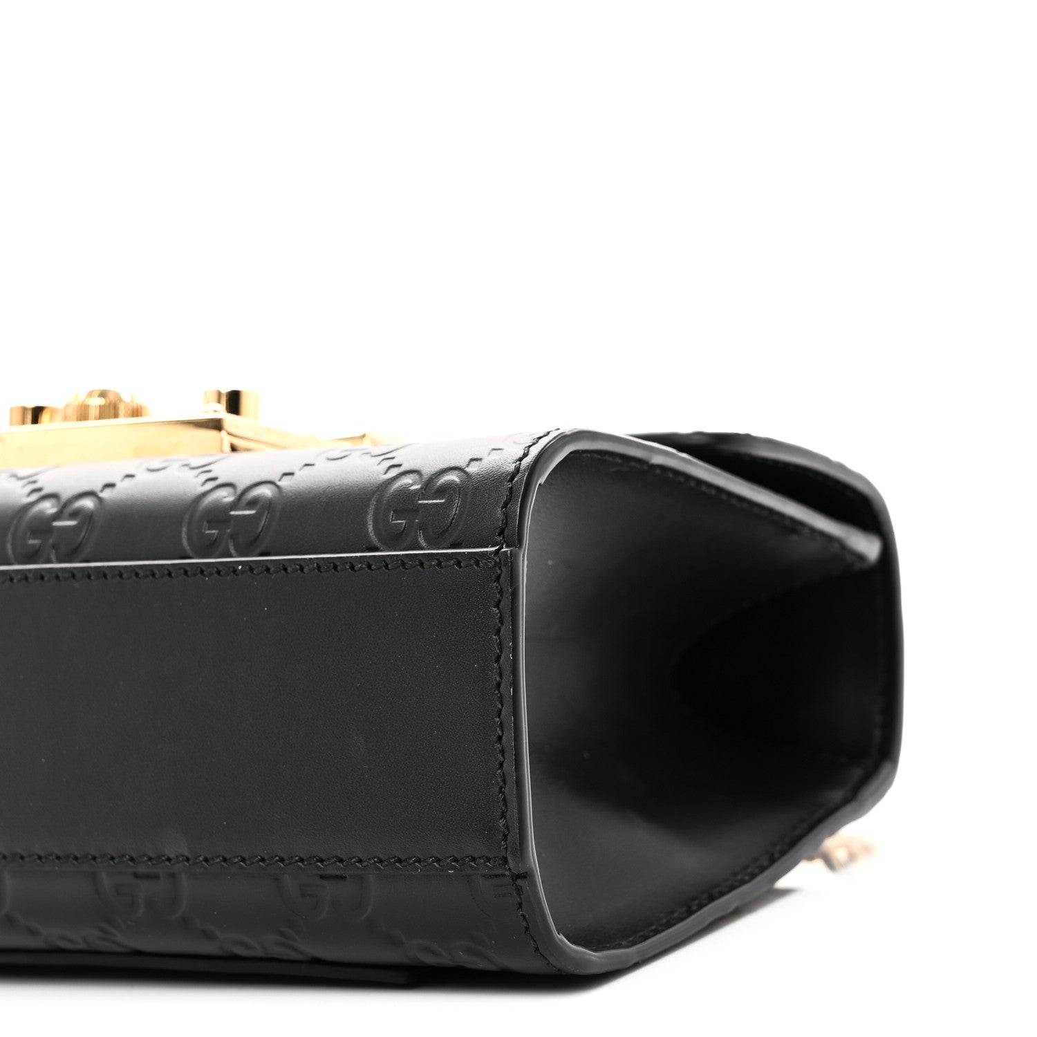 GCCIssima Small Padlock Shoulder Bag Black