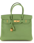 Epsom BIRKIN 30 Vert Criquet