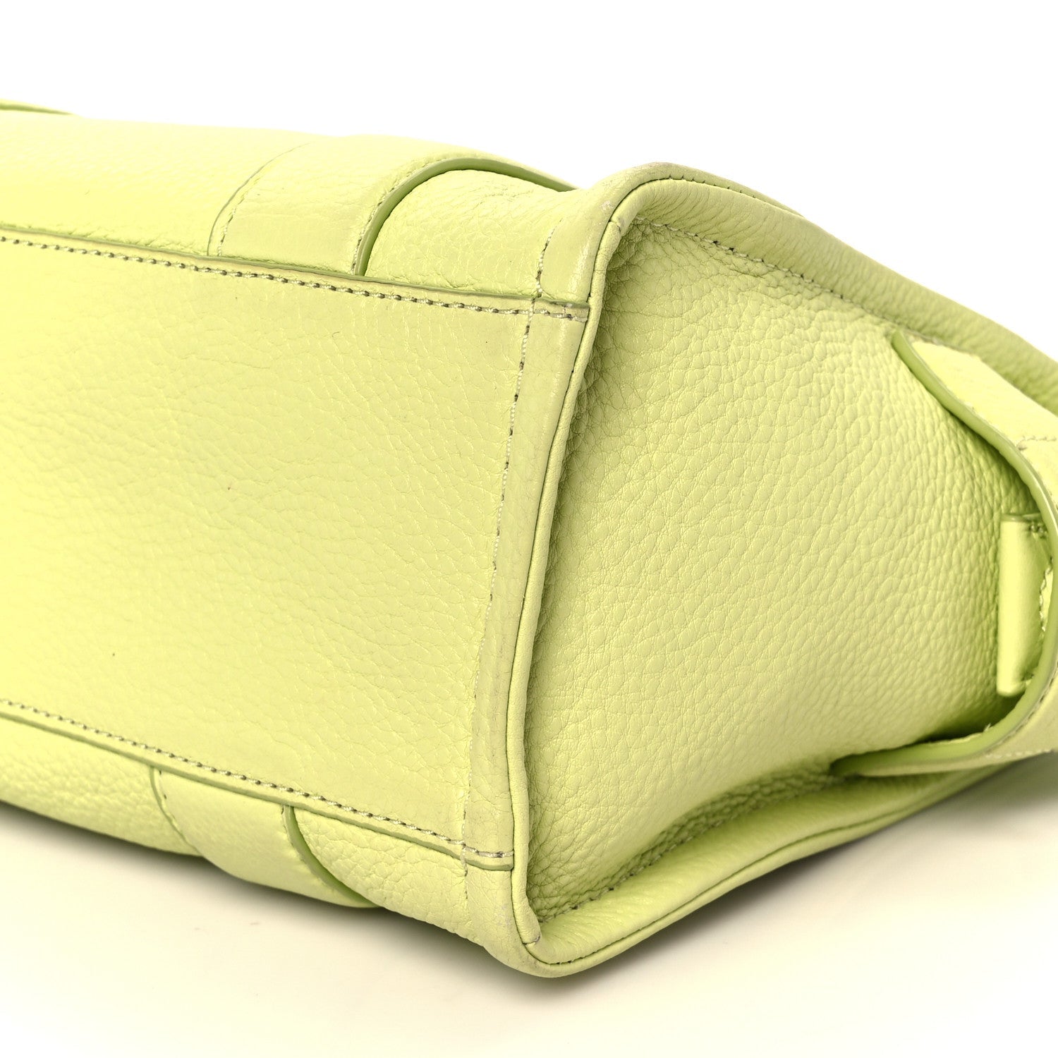 Grained Calfskin Small The Tote Bag Limoncello