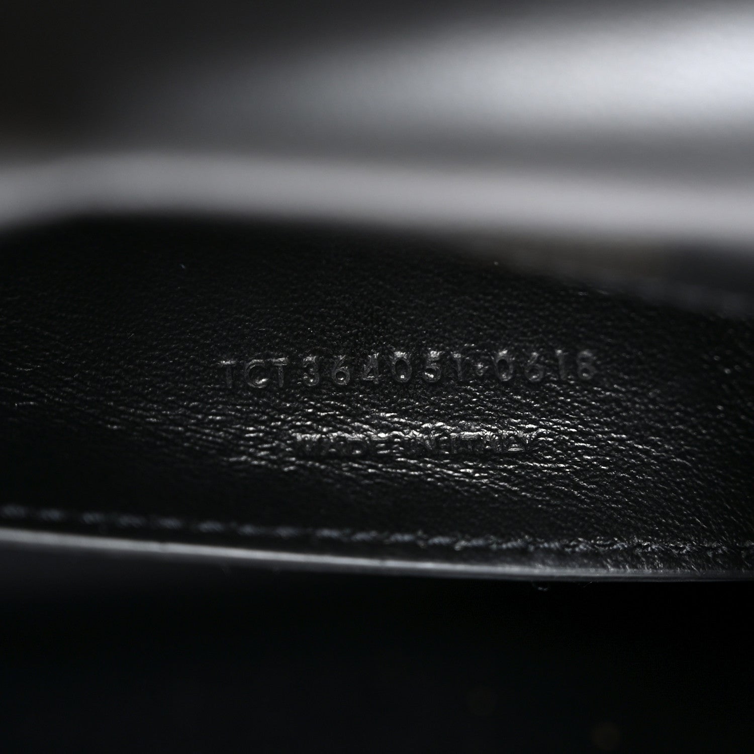 Calfskin Crystal Medium Monogram Kate Satchel Black