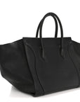 Grained Calfskin Medium Phantom Luggage Black
