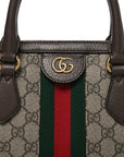 GG Supreme Monogram Web Medium Ophidia Boston Brown