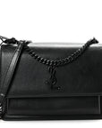 Calfskin Medium Monogram Monochrome Sunset  Black