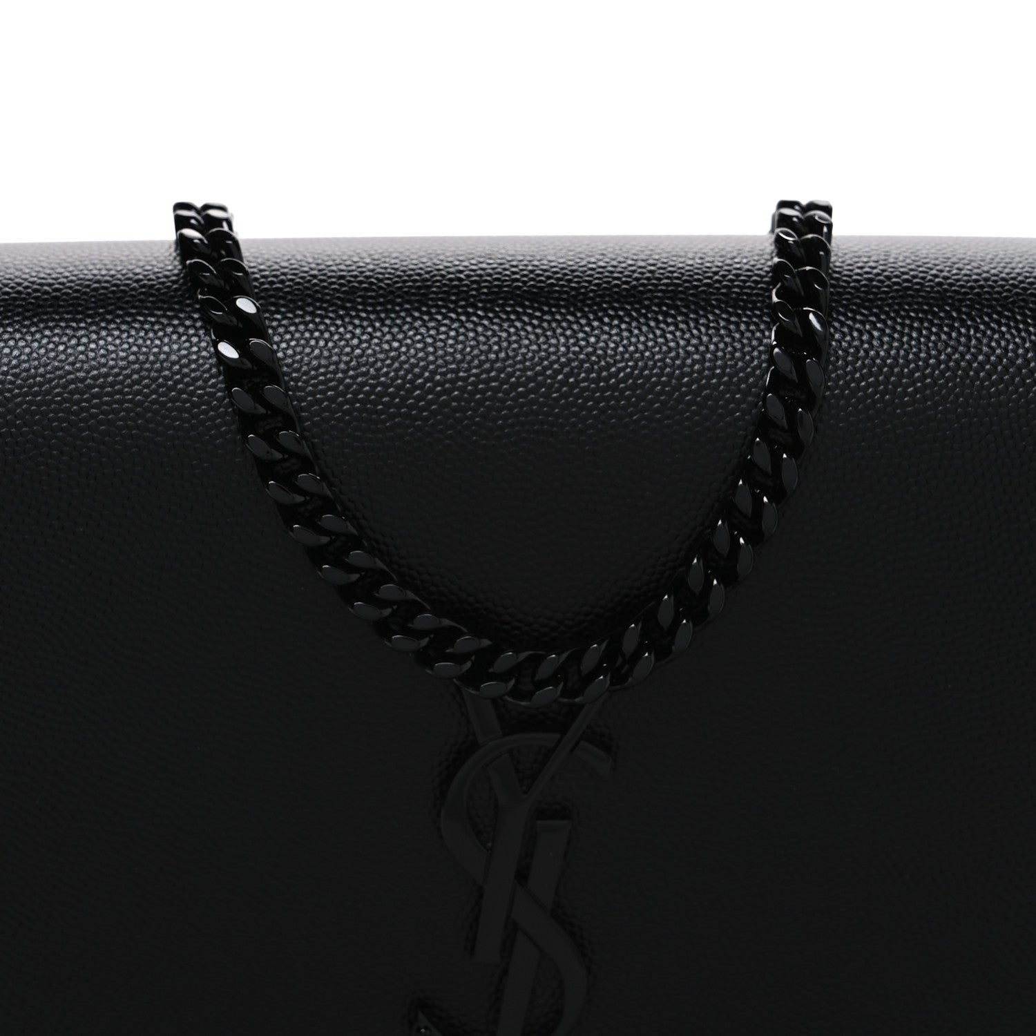 Grain De Poudre Medium Classic Monogram Monochrome Kate Satchel Black