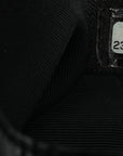 Lambskin Quilted Drawstring Bag Black