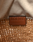Calfskin Raffia Anagram Paulas Ibiza Pochette Bag Natural Tan