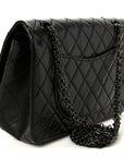 Aged Calfskin Quilted 2.55 Reissue 225 Flap So Black