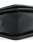 Caviar Stitched Medium Boy Flap Blue