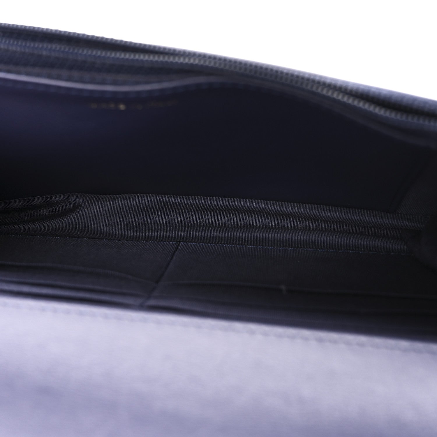 Denim Quilted CHNL 19 Wallet On Chain WOC Blue