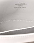 Natural Smooth Calfskin Mini Rodeo Top Handle Handbag Optic White