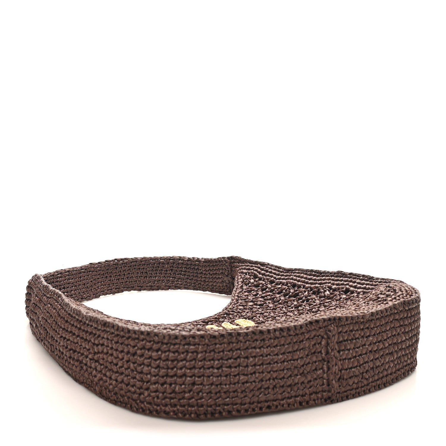 Raffia Crochet Woven Hobo Cacao Naturale
