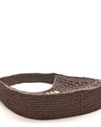 Raffia Crochet Woven Hobo Cacao Naturale