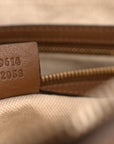 GG Supreme Monogram Medium Nice Top Handle Dome Bag Brown