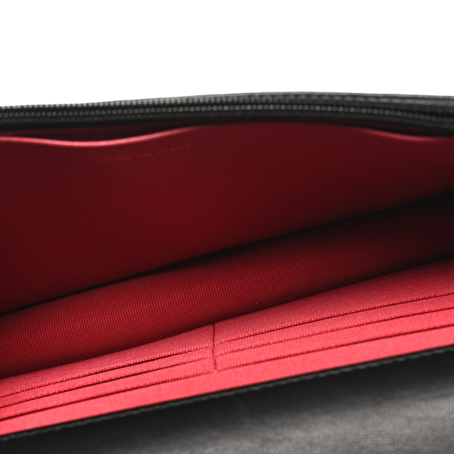 Lambskin Quilted CHNL 19 Wallet On Chain WOC Black