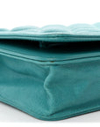 Caviar Quilted Boy Wallet On Chain WOC Light Blue