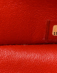 Lambskin Quilted Jumbo Double Flap Red