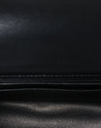 Lambskin Quilted Mini Rectangular Flap Black