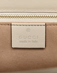 GG Supreme Monogram Horsebit 1955 Shoulder Bag Beige Mystic White
