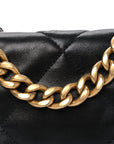 Lambskin Quilted Medium CHNL 19 Flap Black