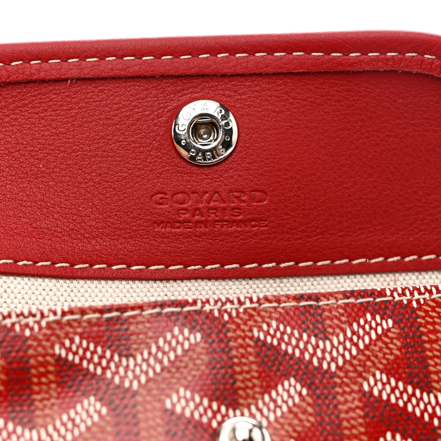 Goyardine Reversible Mini Anjou Red