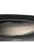 GG Supreme Monogram Textured Dollar Calfskin Web Small Ophidia Shoulder Bag Grey Black Graphite Grey