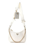 Saffiano Re-Edition 2005 Shoulder Bag White