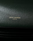 Grain De Poudre Monogram Cassandra Chain Wallet Dark Green