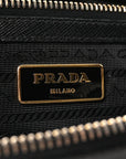 Saffiano Lux Small Galleria Double Zip Tote Black