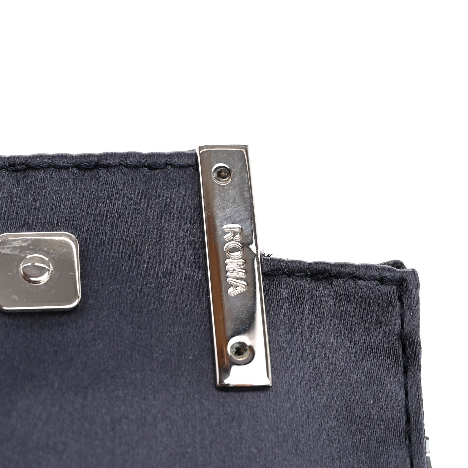 Sequin Paillettes Shiny Nappa Sex and the City Nano Maxi Buckle Baguette Charm Blue