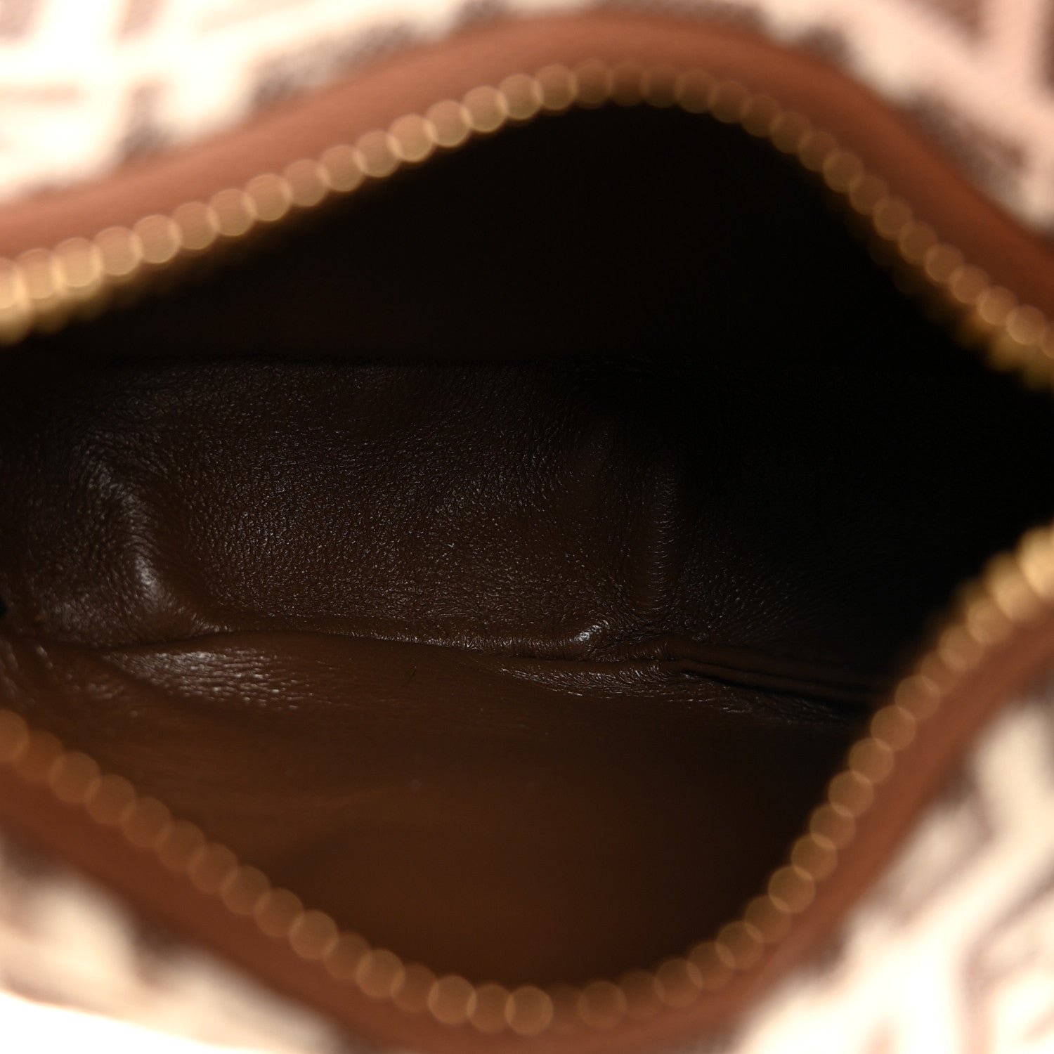 Fabric Jacquard FF 1974 Nano FNDIgraphy Hobo Charm Beige
