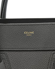 Baby Drummed Calfskin Micro Luggage Kohl