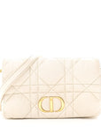 Calfskin Macrocannage Mini Caro Bag White