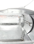 Mirror Laminated Nappa Maxi Intrecciato Mini Arco  Silver