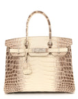 Matte Niloticus Crocodile Himalaya Birkin 30 Blanc