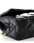 Aged Calfskin Quilted 2.55 Reissue Chain Waist Bag Black