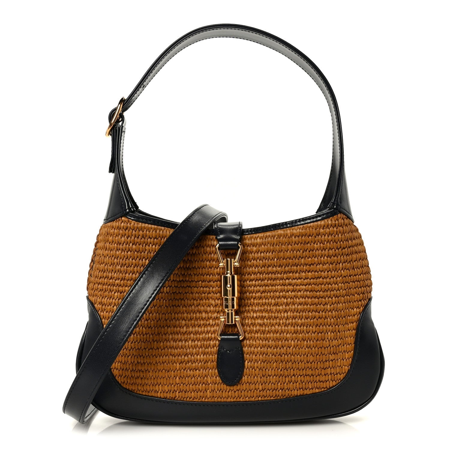 Straw Lux Boarded Dyana Lux Calfskin Small Jackie 1961 Hobo Natural Blue