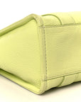 Grained Calfskin Small The Tote Bag Limoncello