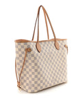 Damier Azur Neo Neverfull MM Rose Ballerine