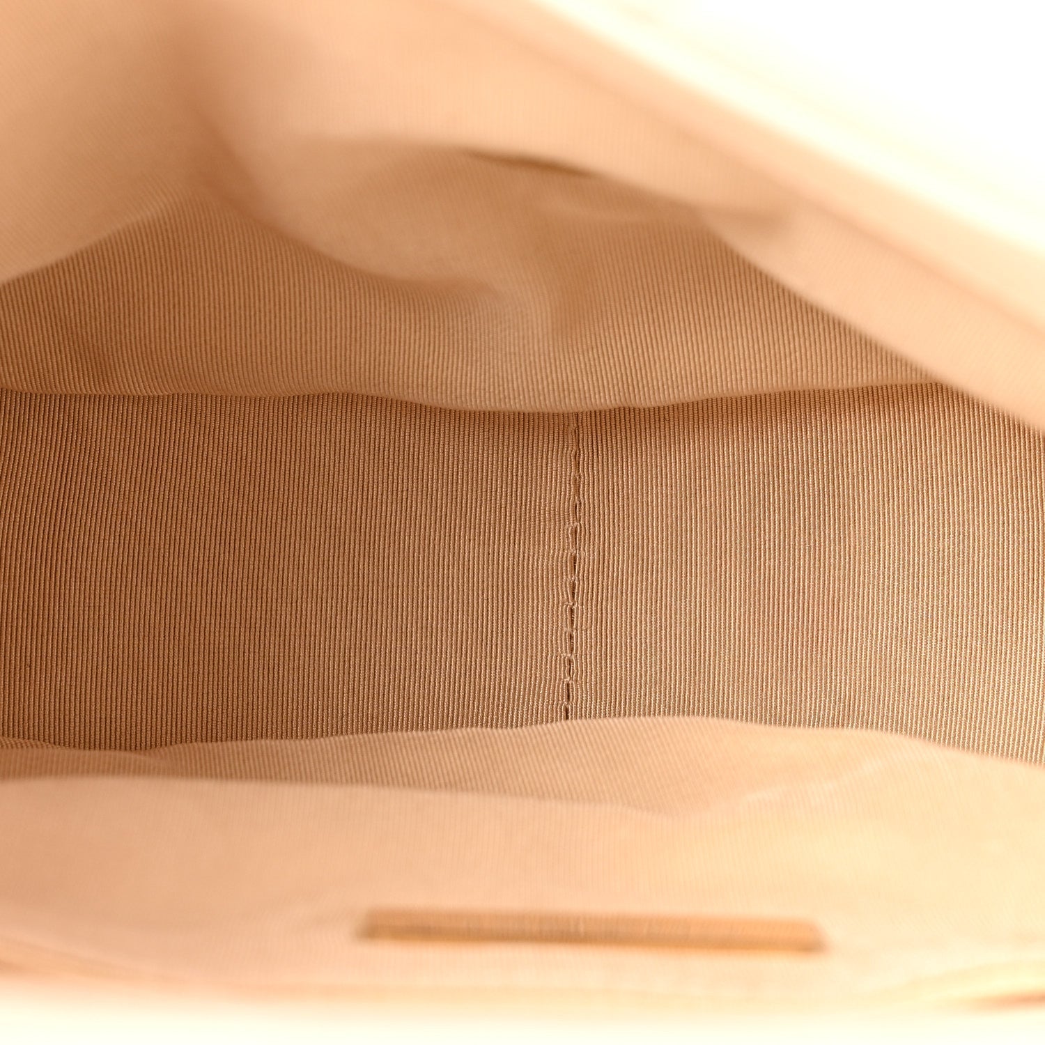 Goatskin Quilted Medium CHNL 19 Flap Light Beige