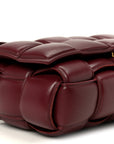 Nappa Maxi Intreccio Padded Cassette Crossbody Bag Barolo